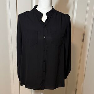 Sabra Classic Black Button Down Shirt